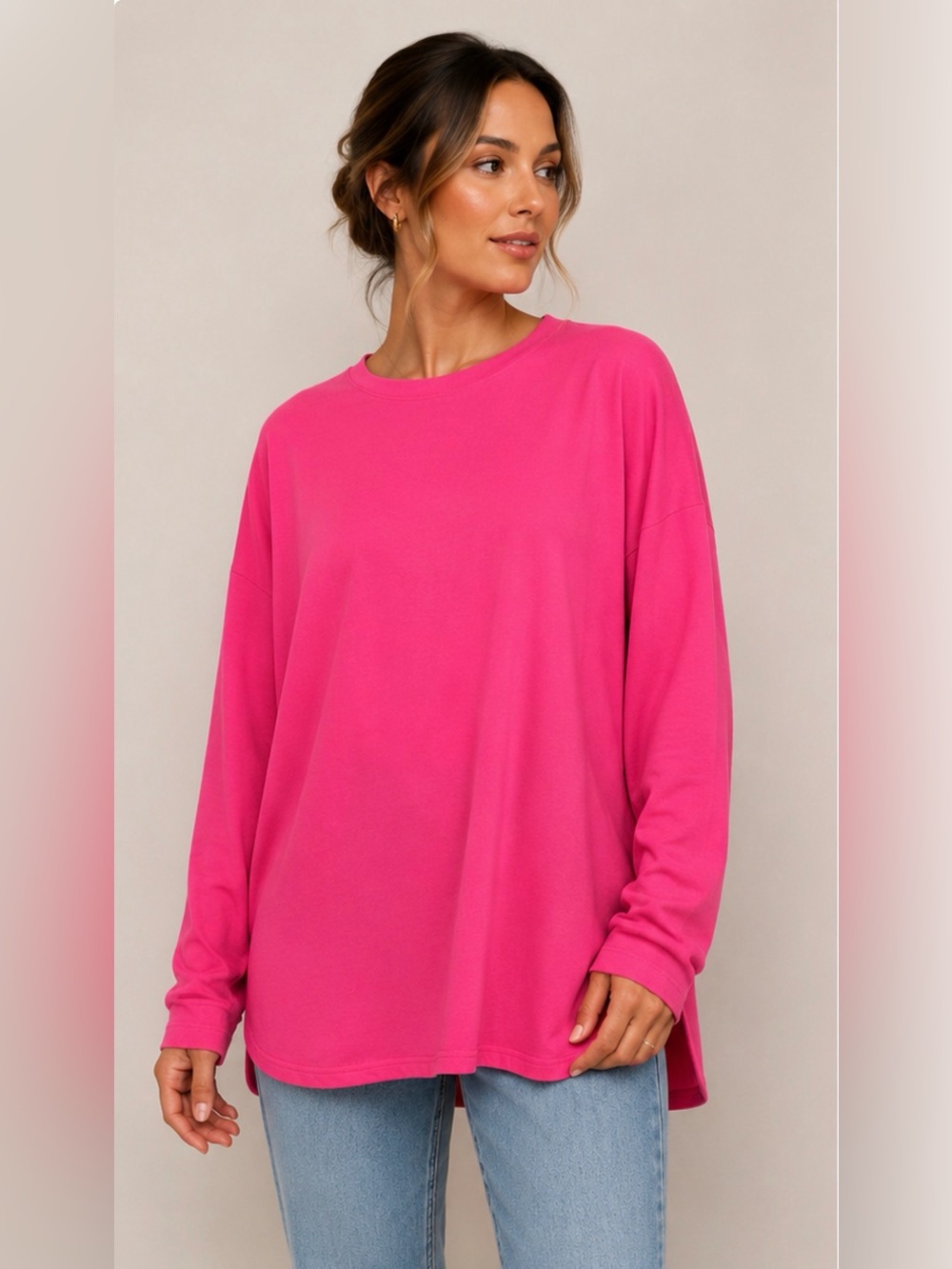 Crown & ivy - cabana long sleeve knit pullover size medium‎